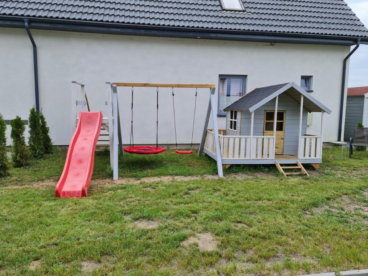 Domki Osada Kalinowa Leba Nowecin Sauna Exterior photo