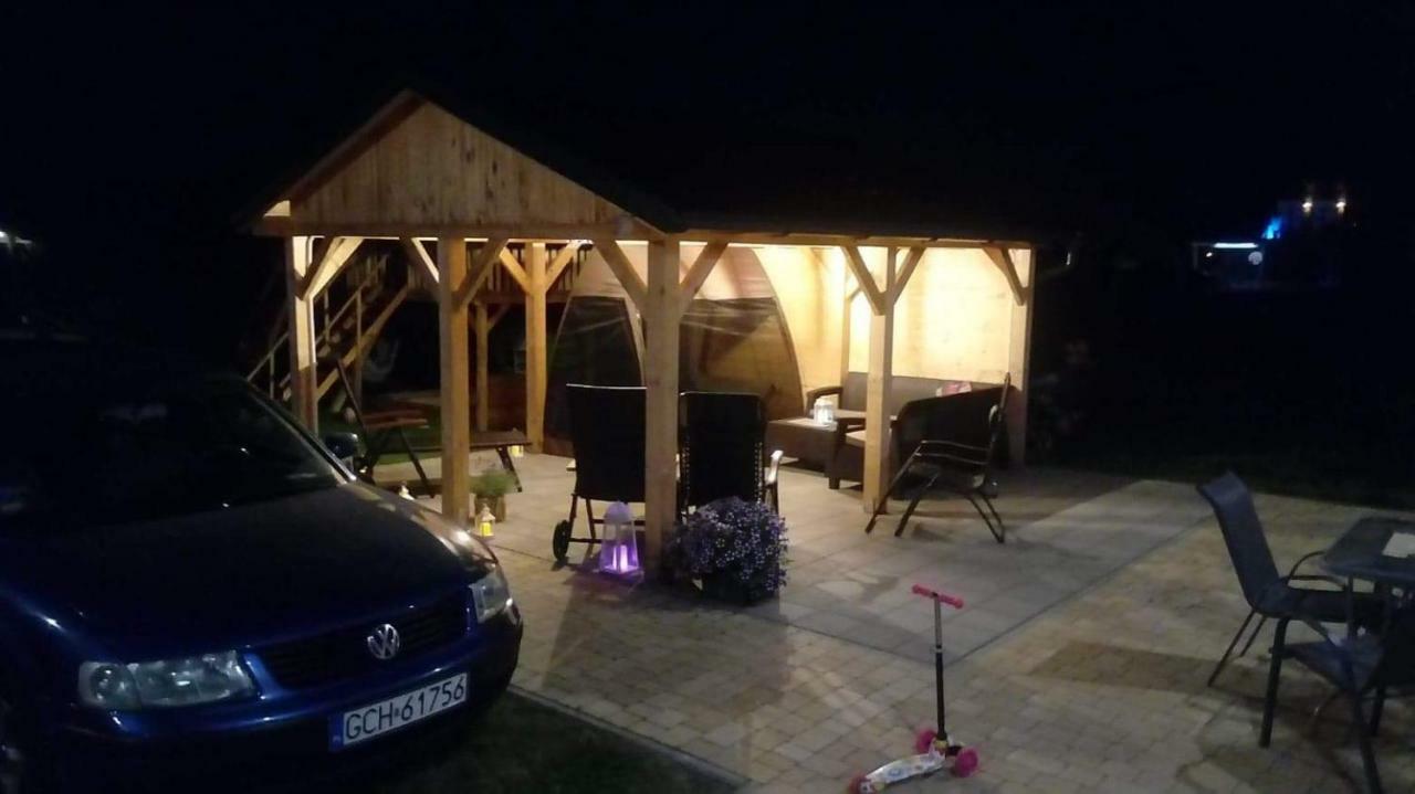 Domki Osada Kalinowa Leba Nowecin Sauna Exterior photo
